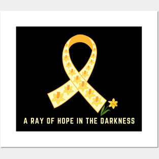 A ray of hope in the darkness Daffodils day Posters and Art